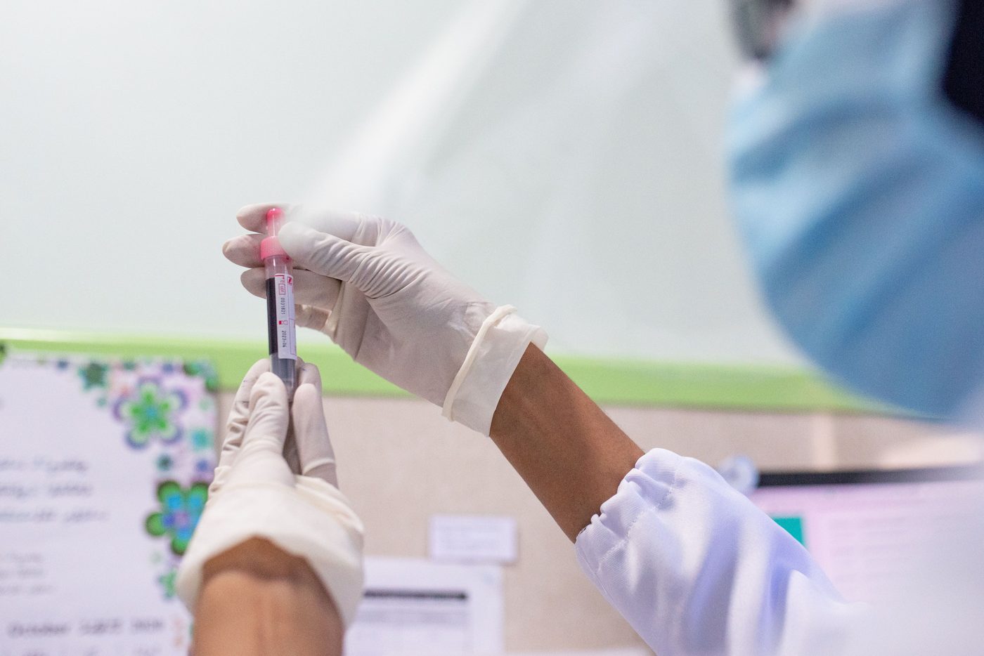 Medical laboratory blood test